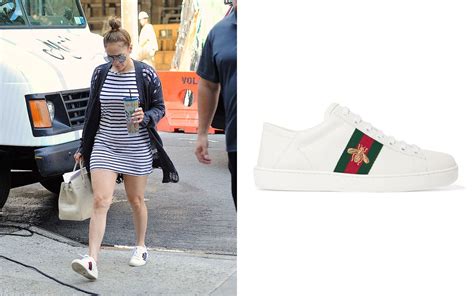 celebrities wearing gucci sneakers